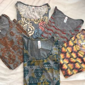 Bundle of 5 boho Lularoe  shirts